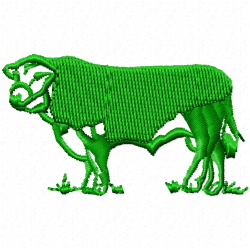 Cows Embroidery Design 11 Cows Embroidery Design 11